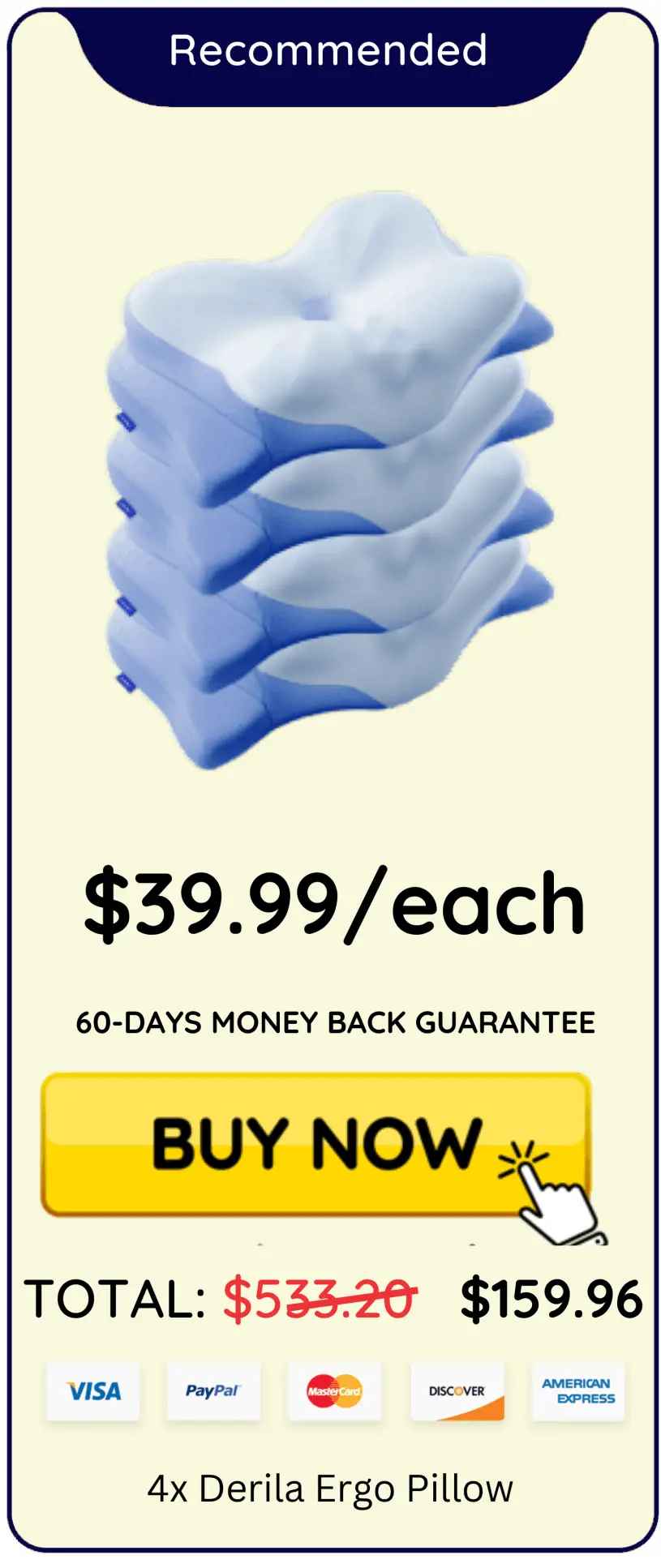 Derila Ergo 4 pillow